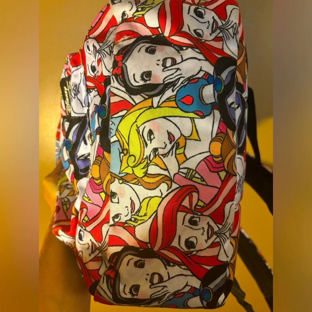 Loungefly Disney Princess All-Over-Print Full Size Backpack Rare EUC